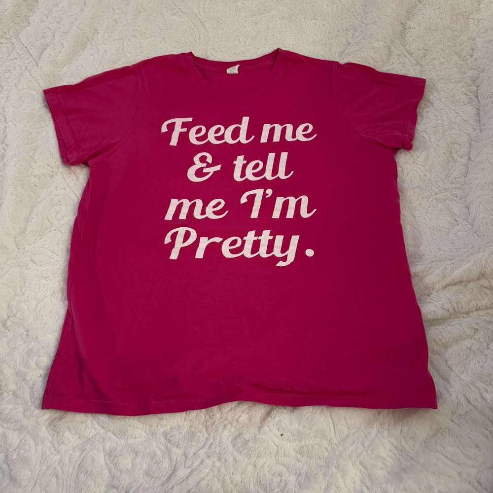 Slogan y2k girly top